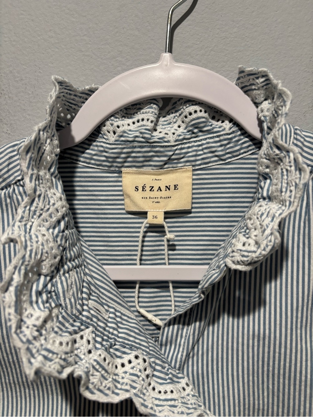 Sezane Chlo striped button down shirt - Picture 3 of 7